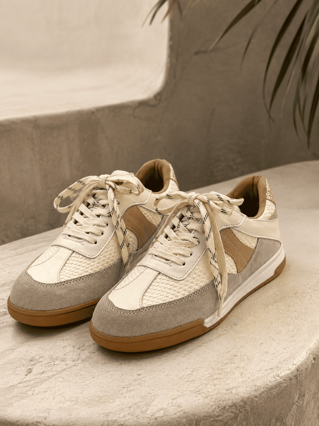 Tenis en Cuero Talco para Dama Retro Bont