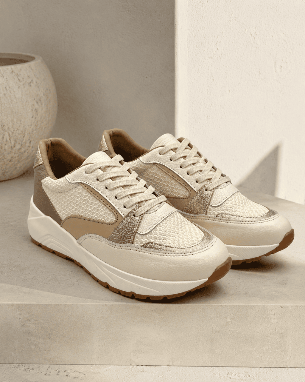 Tenis en Cuero Talco para Dama Boreal Bont