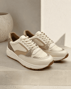 Tenis en Cuero Talco para Dama Boreal Bont