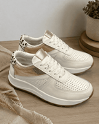 Tenis Beige Mujer en Cuero Bont Torino