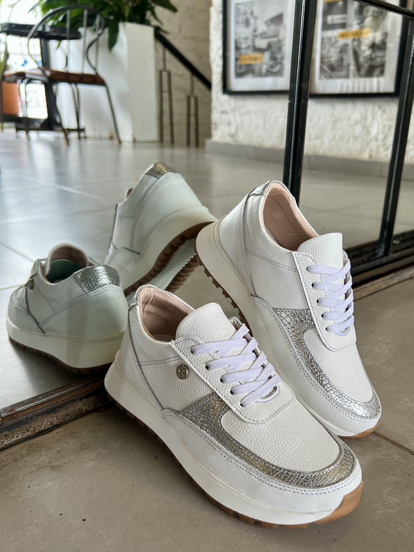 Tenis Blancoeige Mujer en Cuero Bont Catania