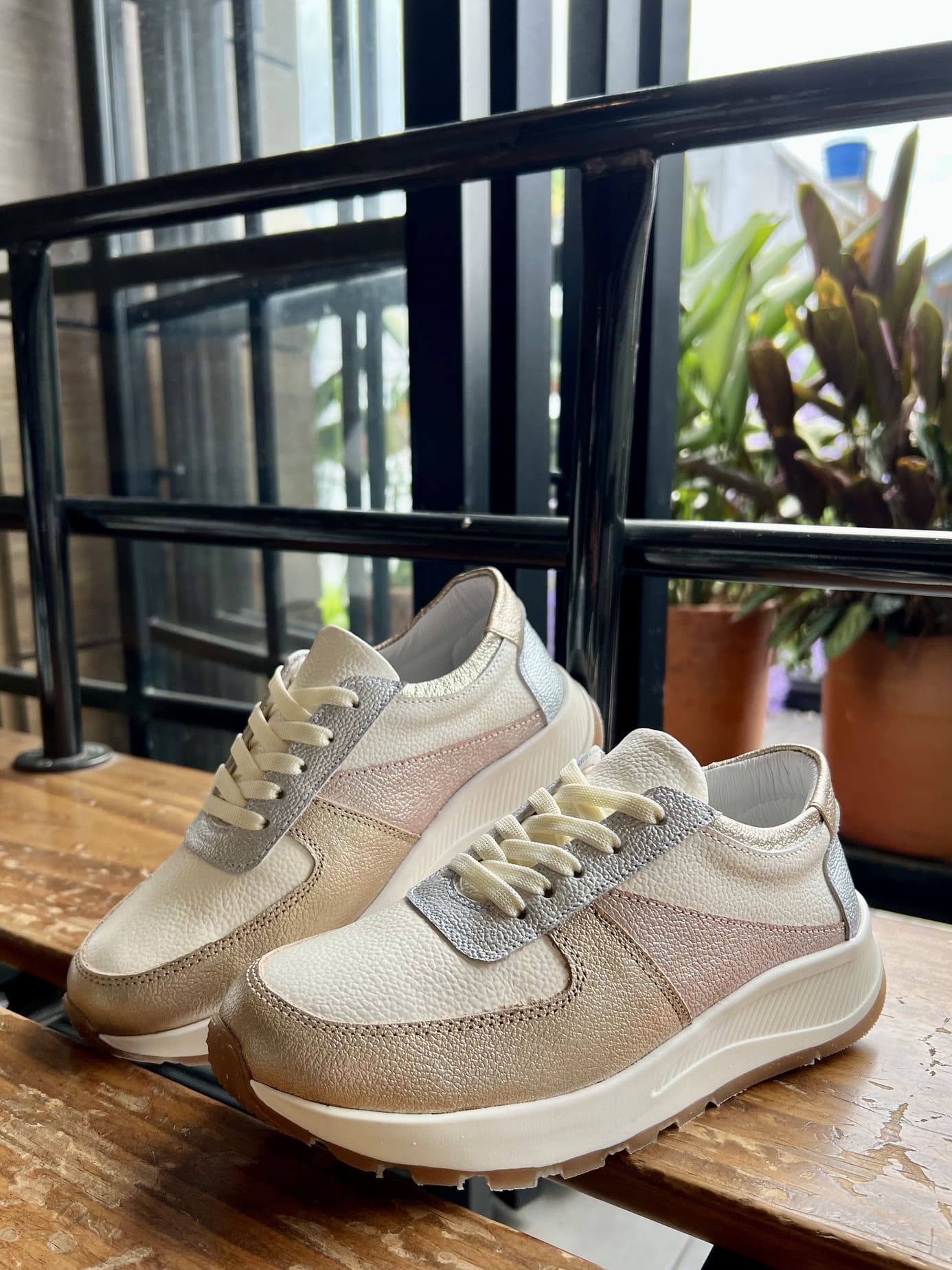 Tenis Multicolor Mujer en Cuero Bont Torino