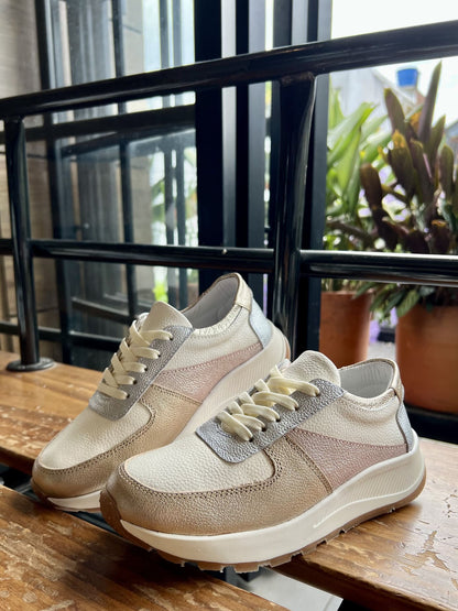 Tenis Multicolor Mujer en Cuero Bont Torino