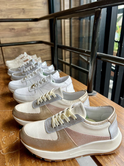 Tenis Multicolor Mujer en Cuero Bont Torino