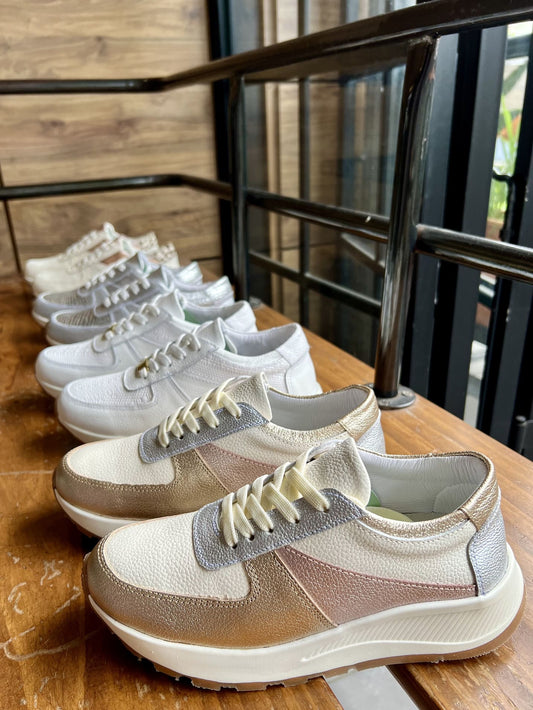 Tenis Multicolor Mujer en Cuero Bont Torino