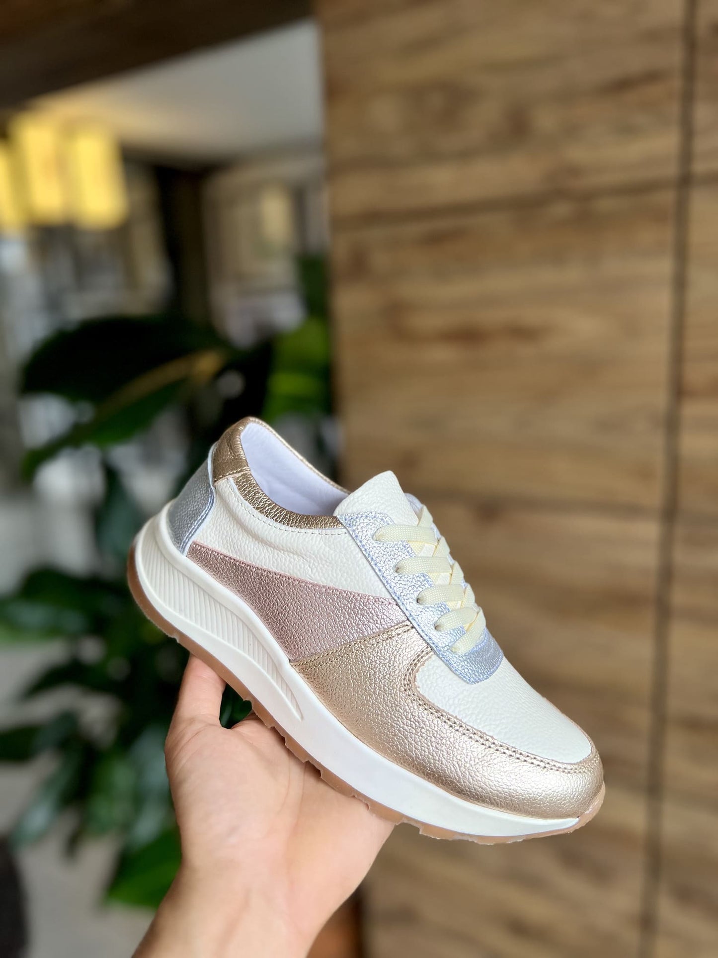 Tenis Multicolor Mujer en Cuero Bont Torino