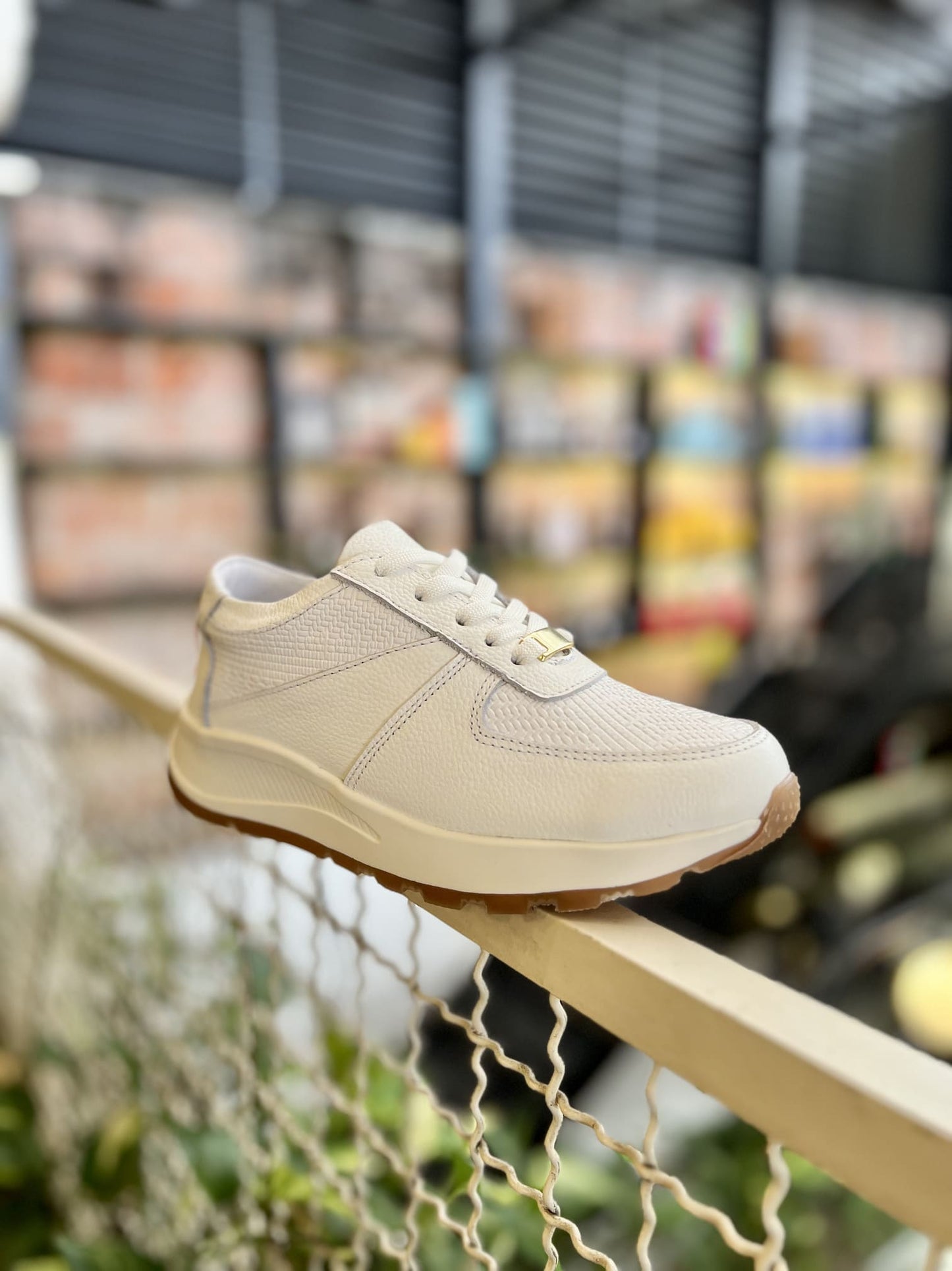 Tenis Blanco Mujer en Cuero Bont Torino
