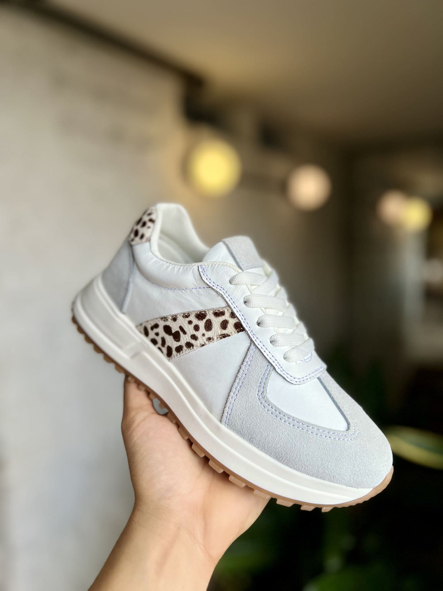 Tenis Blanco Mujer en Cuero Bont Madrid