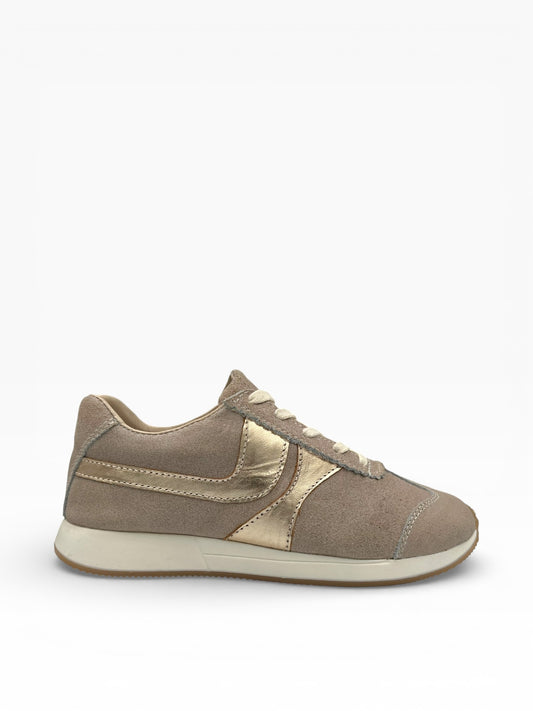 Tenis Beige Mujer Cuero Bont Lucca