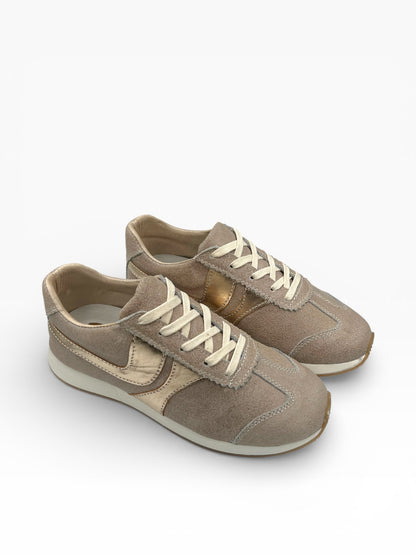Tenis Beige Mujer Cuero Bont Lucca