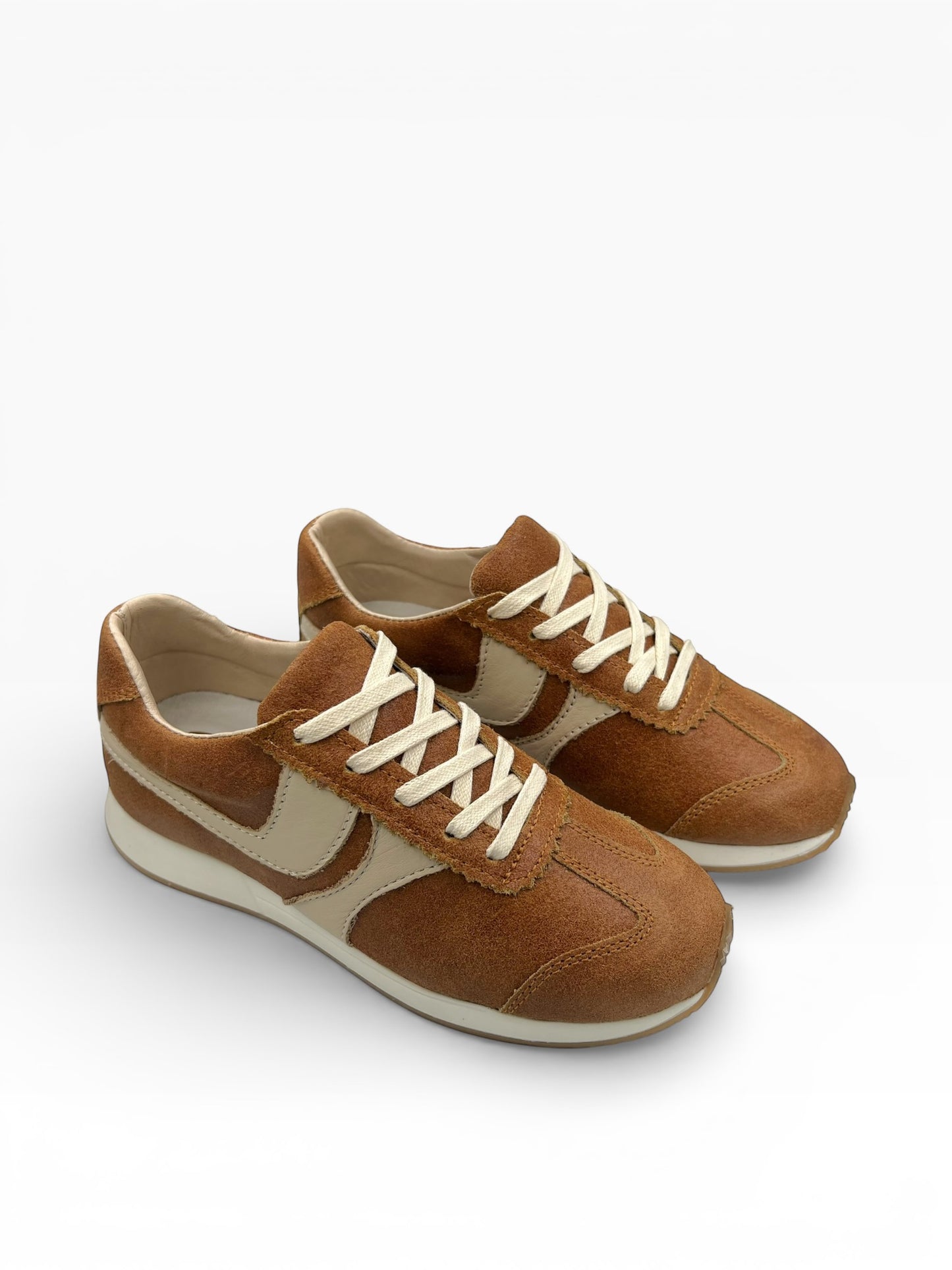 Tenis Miel Mujer Cuero Bont Lucca