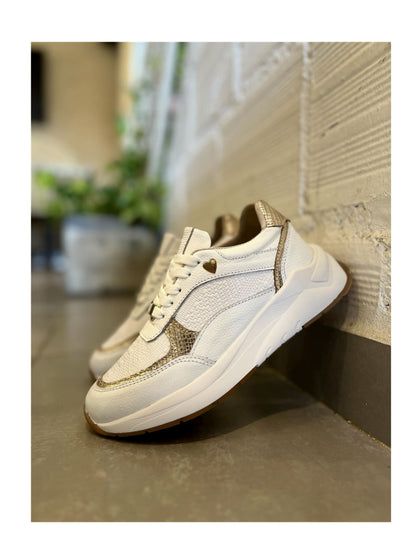 Tenis Blanco Mujer en Cuero Bont Baru